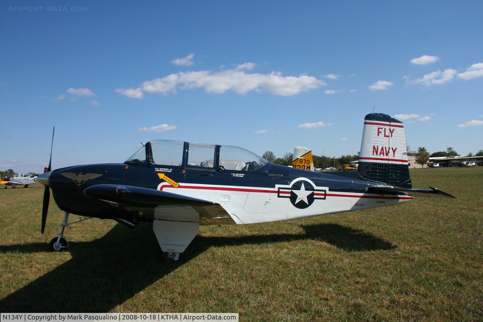 N134Y, 1956 Beech T-34B Mentor C/N 140908, Beech T-34B