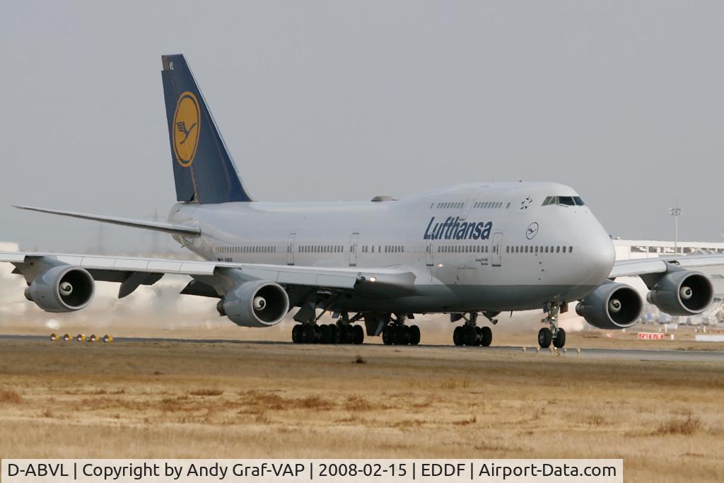 D-ABVL, 1992 Boeing 747-430 C/N 26425, Lufthansa 747-400