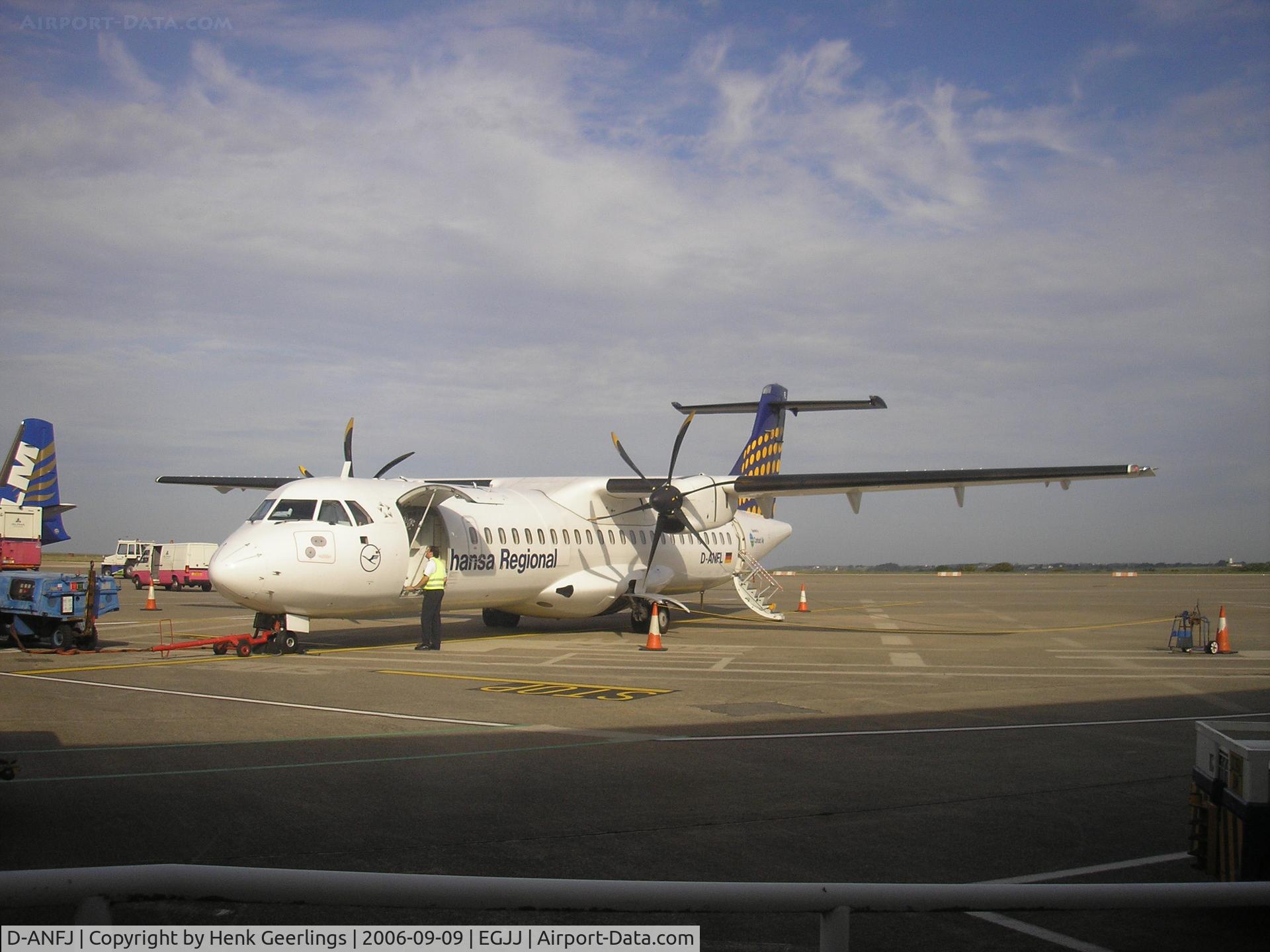 D-ANFJ, 2001 ATR 72-212A C/N 664, Jersey Airport, Lufthansa Regional