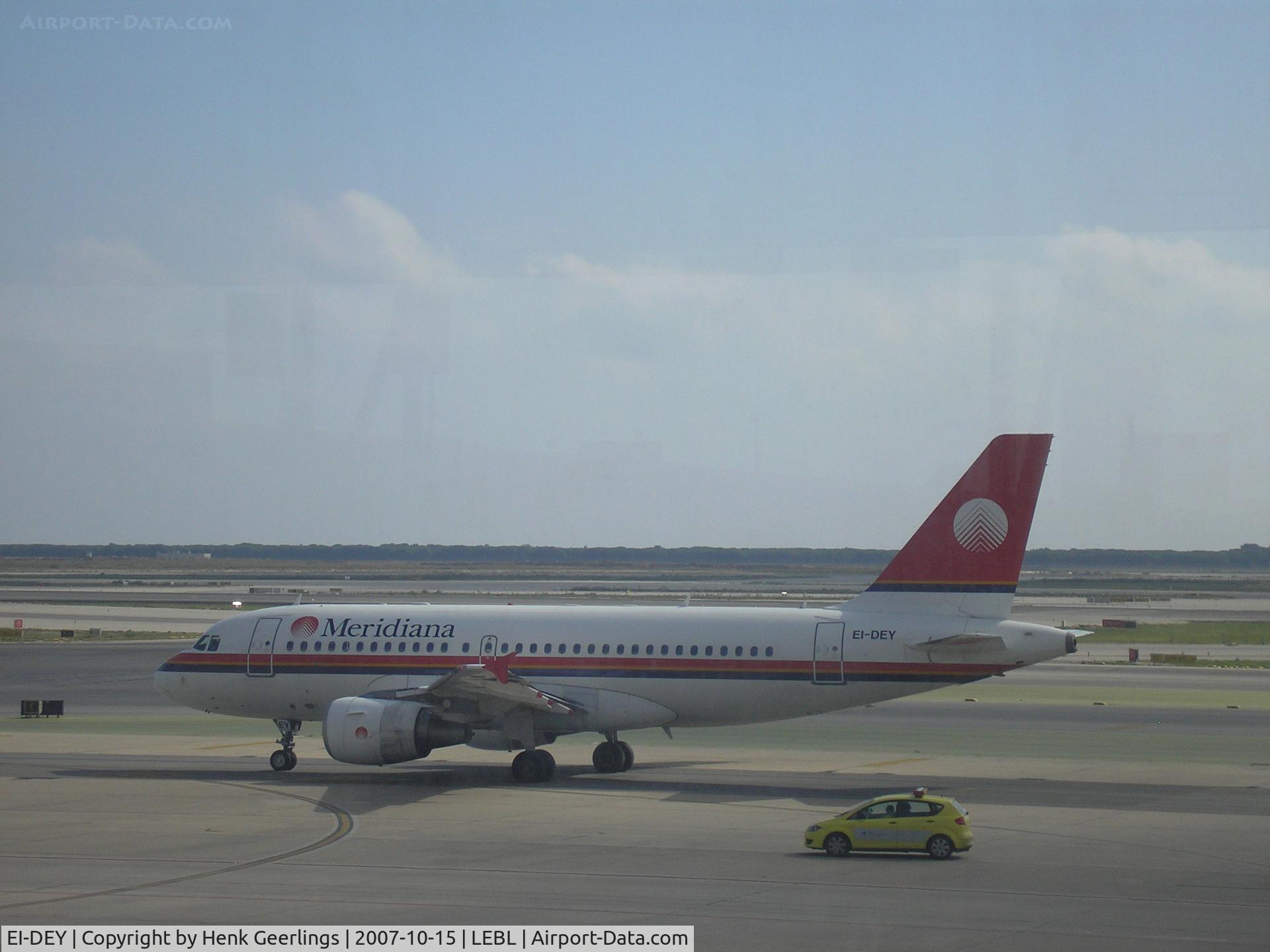 EI-DEY, 1999 Airbus A319-112 C/N 1102, Barcelona departure