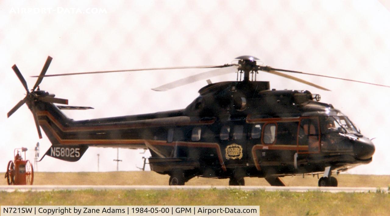 N721SW, Aerospatiale AS-332L Super Puma C/N 2084, Golden Nugget Casino AS332 - Marked N721Sw on one side and N58025 on the other?