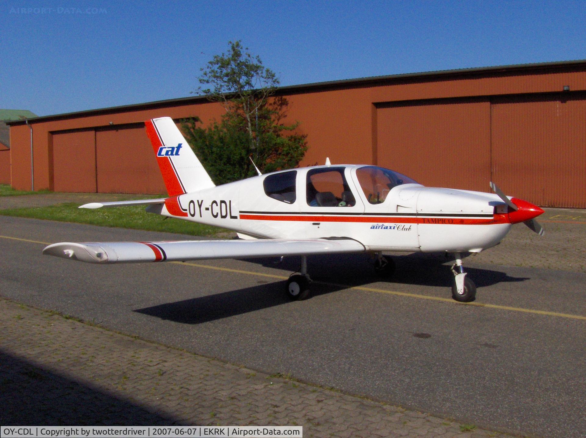 OY-CDL, 1991 Socata TB-9 Tampico C/N 1272, Outside the hangar at Roskilde