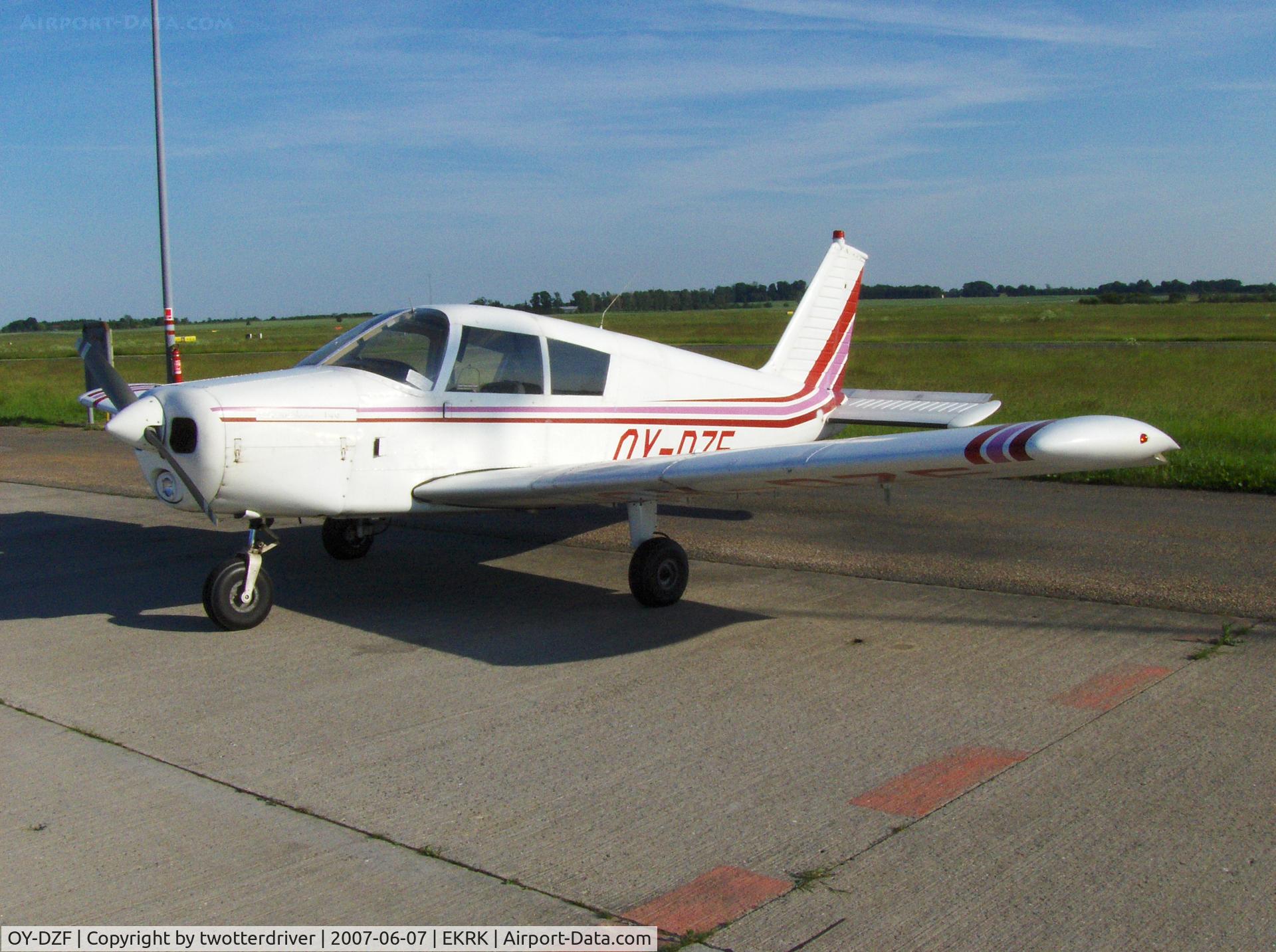 OY-DZF, 1966 Piper PA-28-140 Cherokee Cruiser C/N 28-21815, On the Ramp