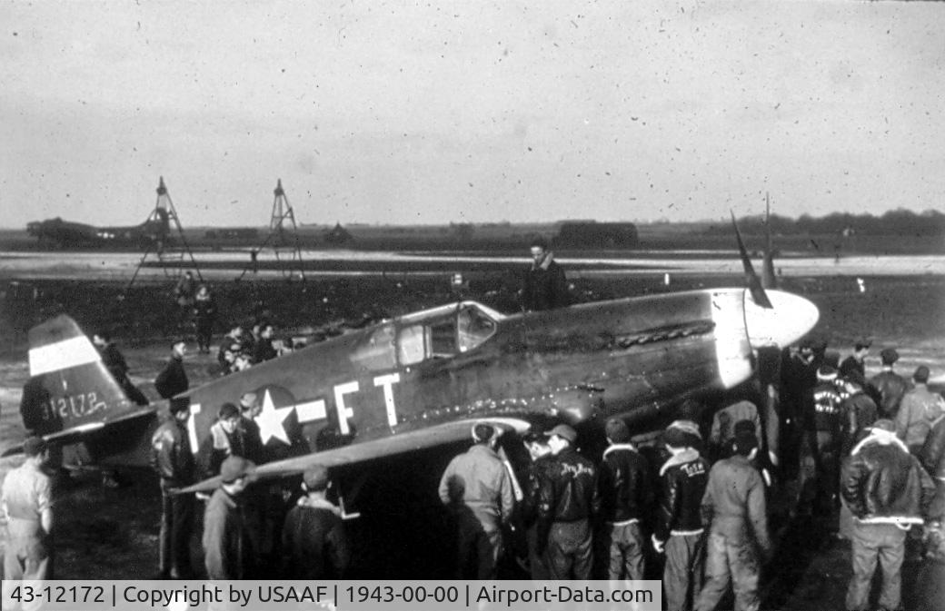 43-12172, 1943 North American P-51B Mustang C/N 102-24920, P-51B Mustang in England