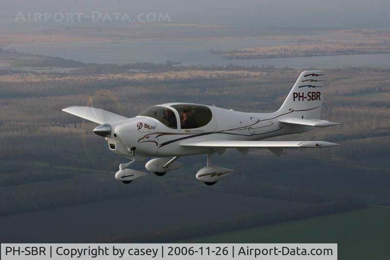PH-SBR, Europa XS Tri-Gear C/N A168, over Flevoland
