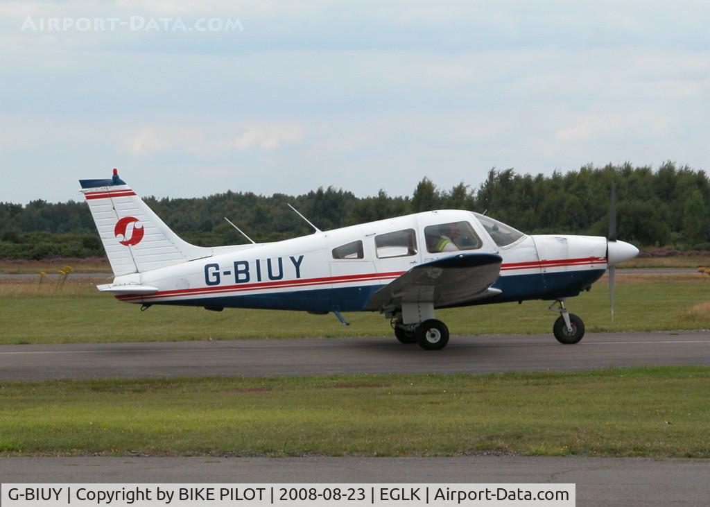 G-BIUY, 1981 Piper PA-28-181 Cherokee Archer II C/N 28-8190133, UP FROM SHOREHAM EGKA