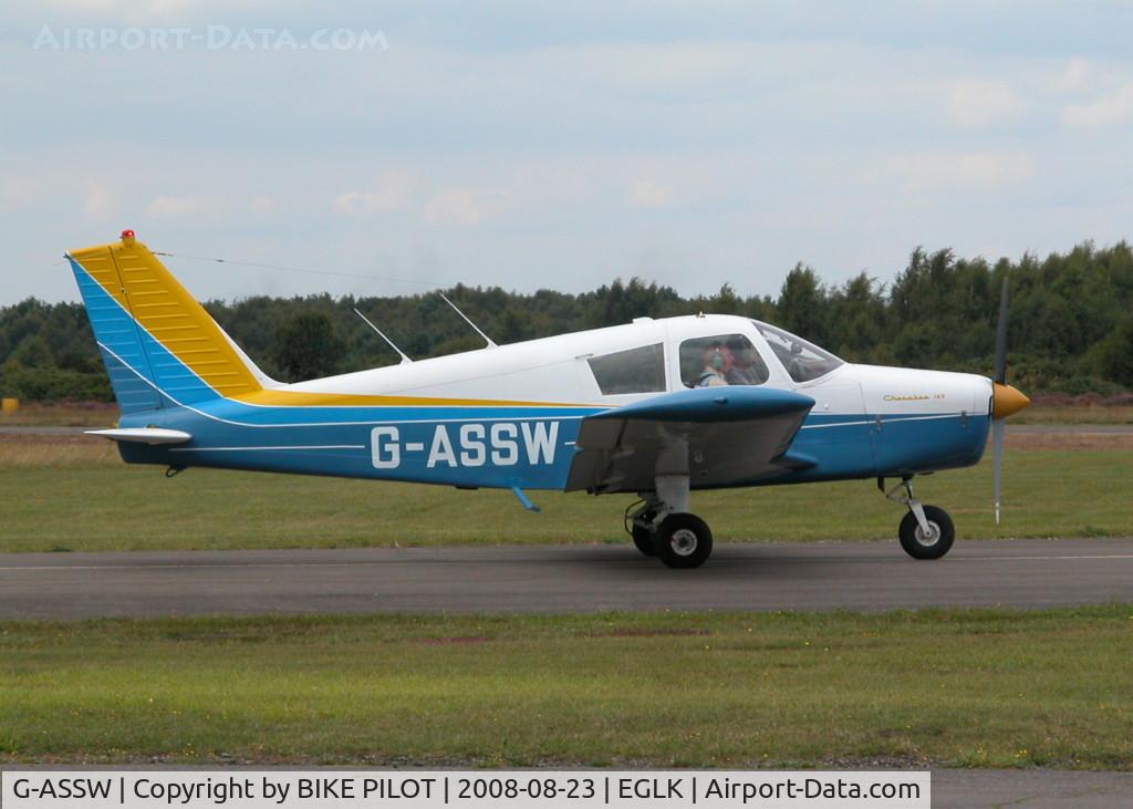 G-ASSW, 1964 Piper PA-28-140 Cherokee C/N 28-20055, COLORFULL CHEROKEE 140