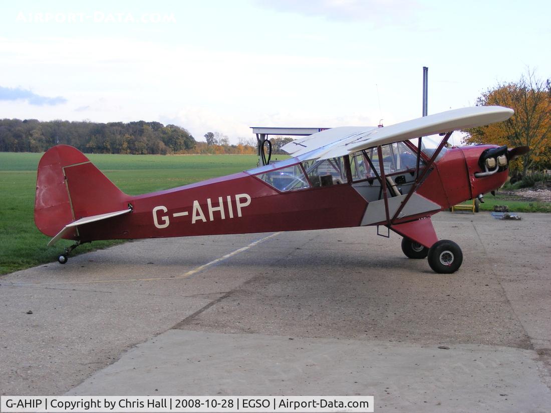 G-AHIP, 1942 Piper L-4H Grasshopper (J3C-65D) C/N 12008, Previous ID: OO-GEJ