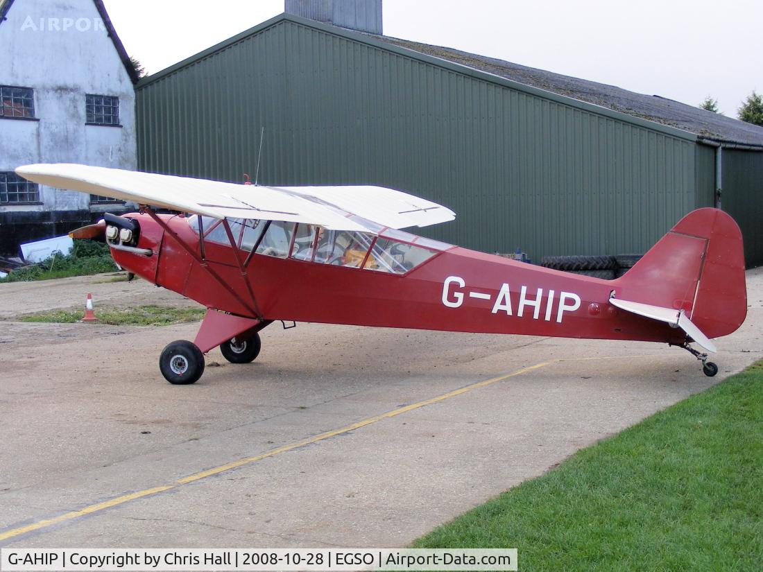 G-AHIP, 1942 Piper L-4H Grasshopper (J3C-65D) C/N 12008, Previous ID: OO-GEJ
