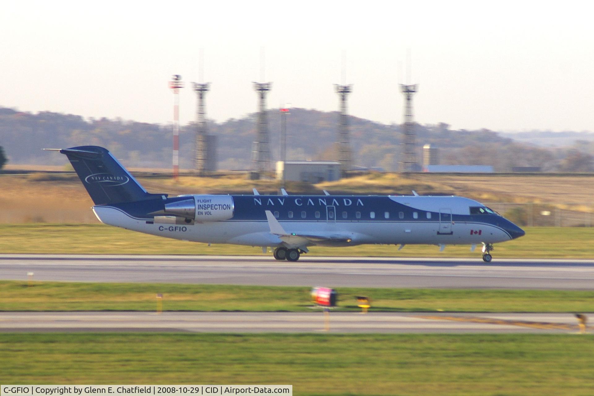 C-GFIO, 2001 Bombardier CRJ-200ER (CL-600-2B19) C/N 7526, Departing Runway 27 for test flights.