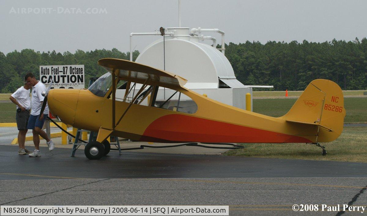 N85286, 1946 Aeronca 7AC Champion C/N 7AC4024, Pit stop