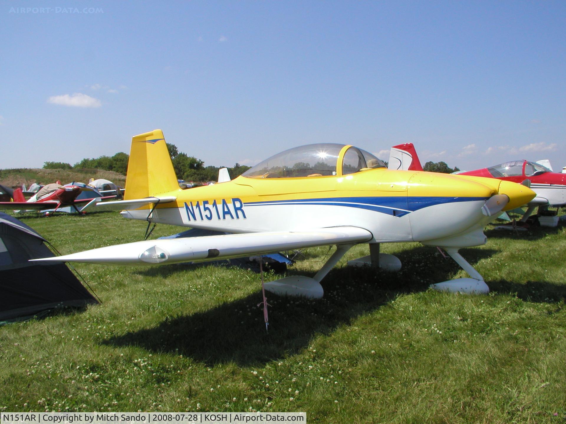 N151AR, 2006 Vans RV-8A C/N 82290, EAA AirVenture 2008.