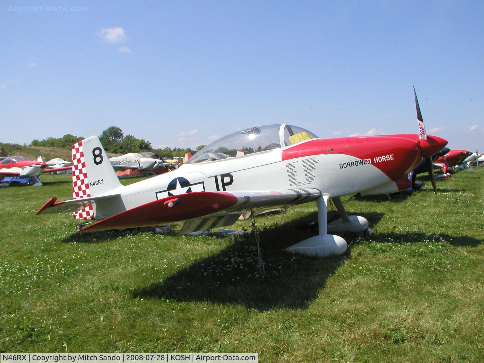 N46RX, 2007 Vans RV-8 C/N 82506, EAA AirVenture 2008.