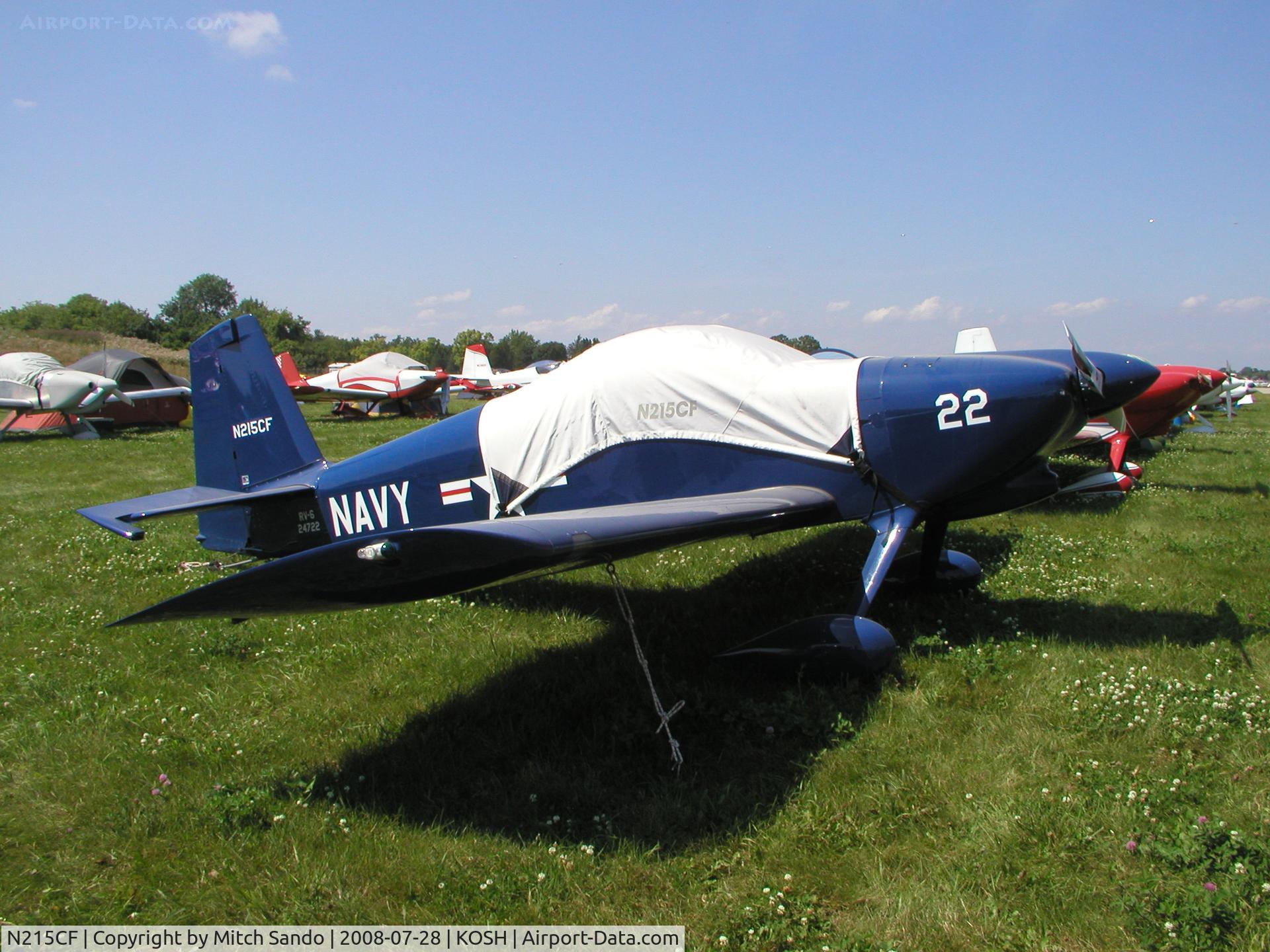 N215CF, 2000 Vans RV-6 C/N 24722, EAA AirVenture 2008.