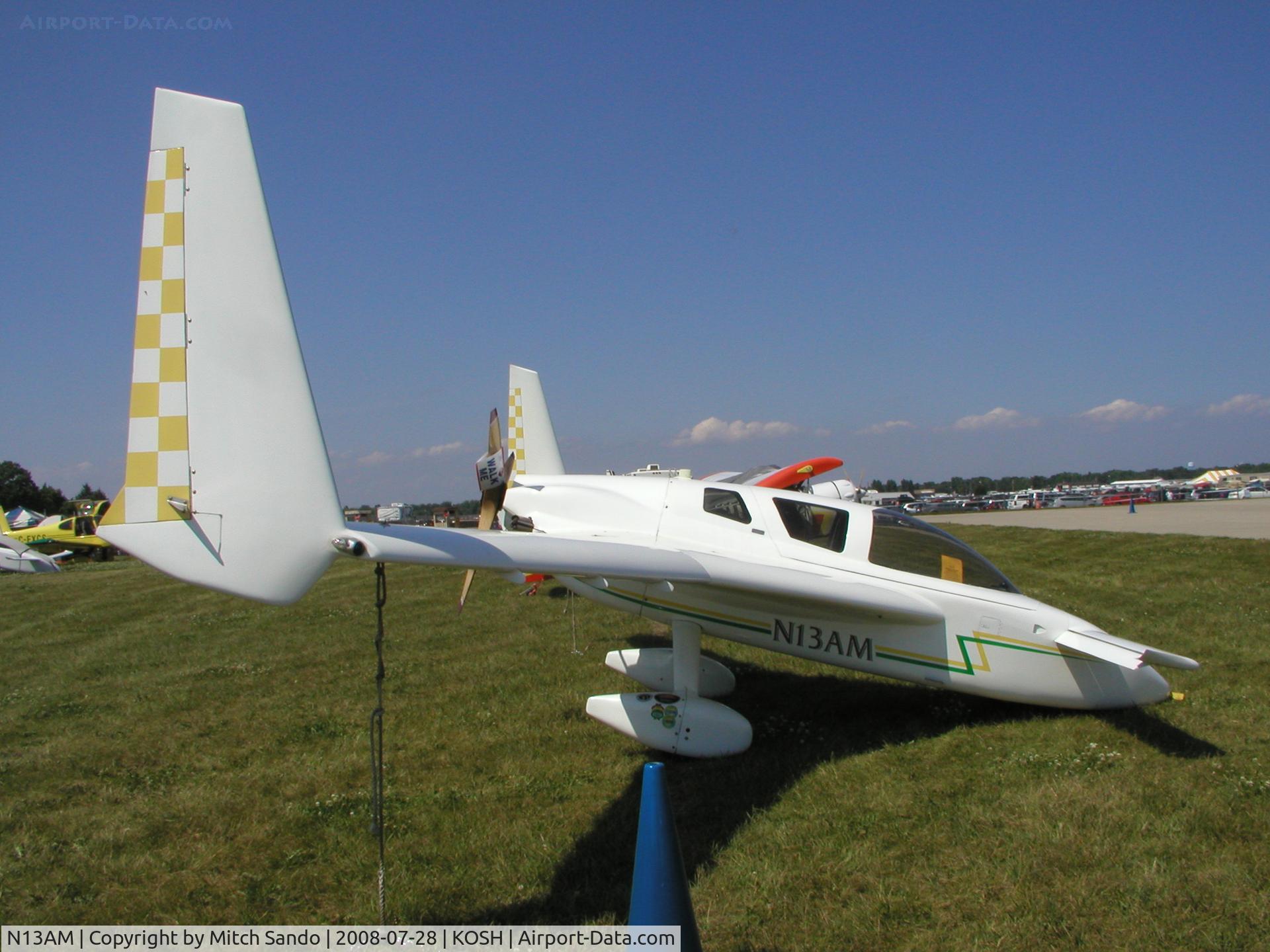 N13AM, 2002 Co-Z Cozy Mark IV C/N 150, EAA AirVenture 2008.
