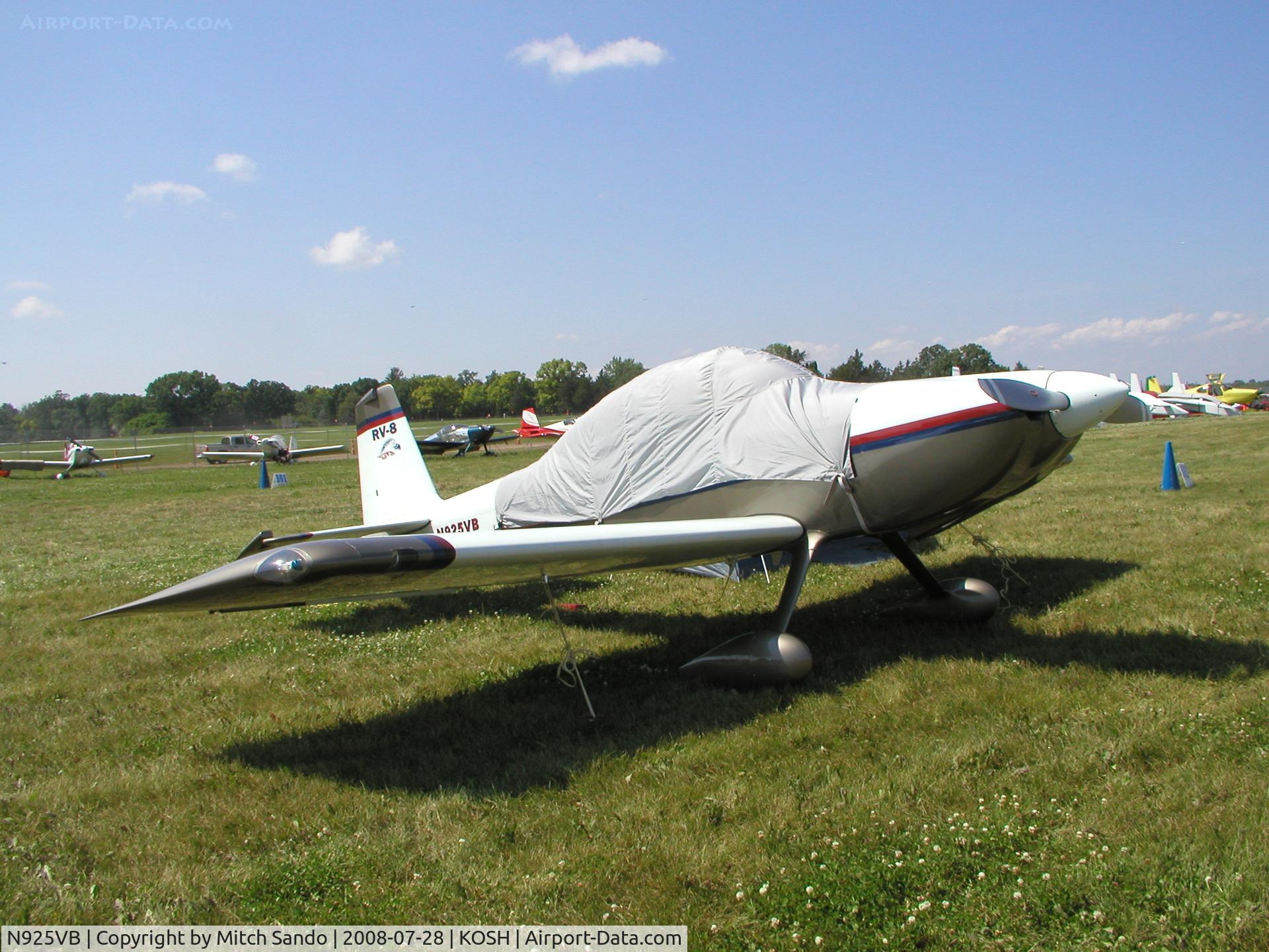 N925VB, 2007 Vans RV-8 C/N 82308, EAA AirVenture 2008.