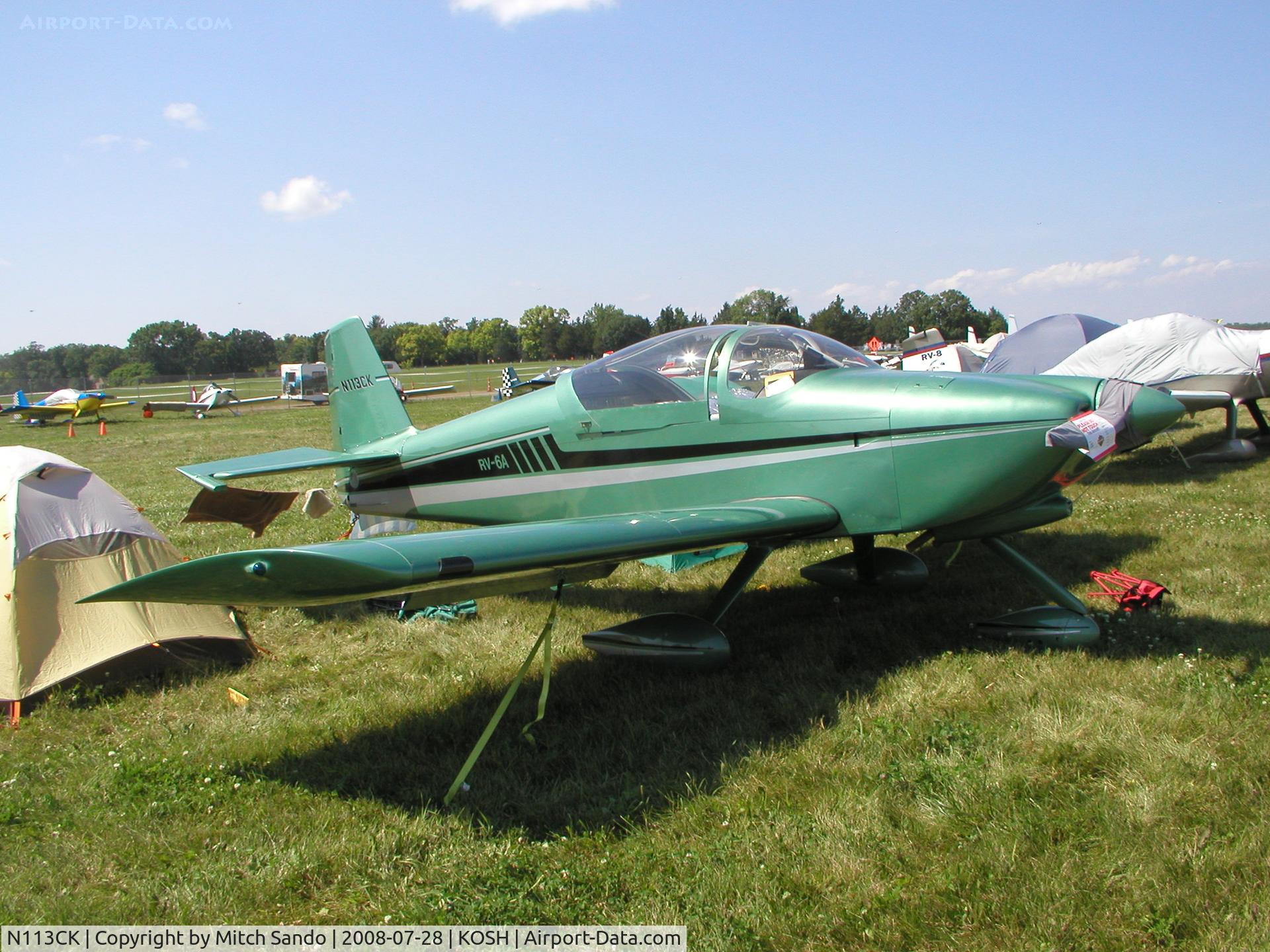 N113CK, 2003 Vans RV-6A C/N 22378, EAA AirVenture 2008.