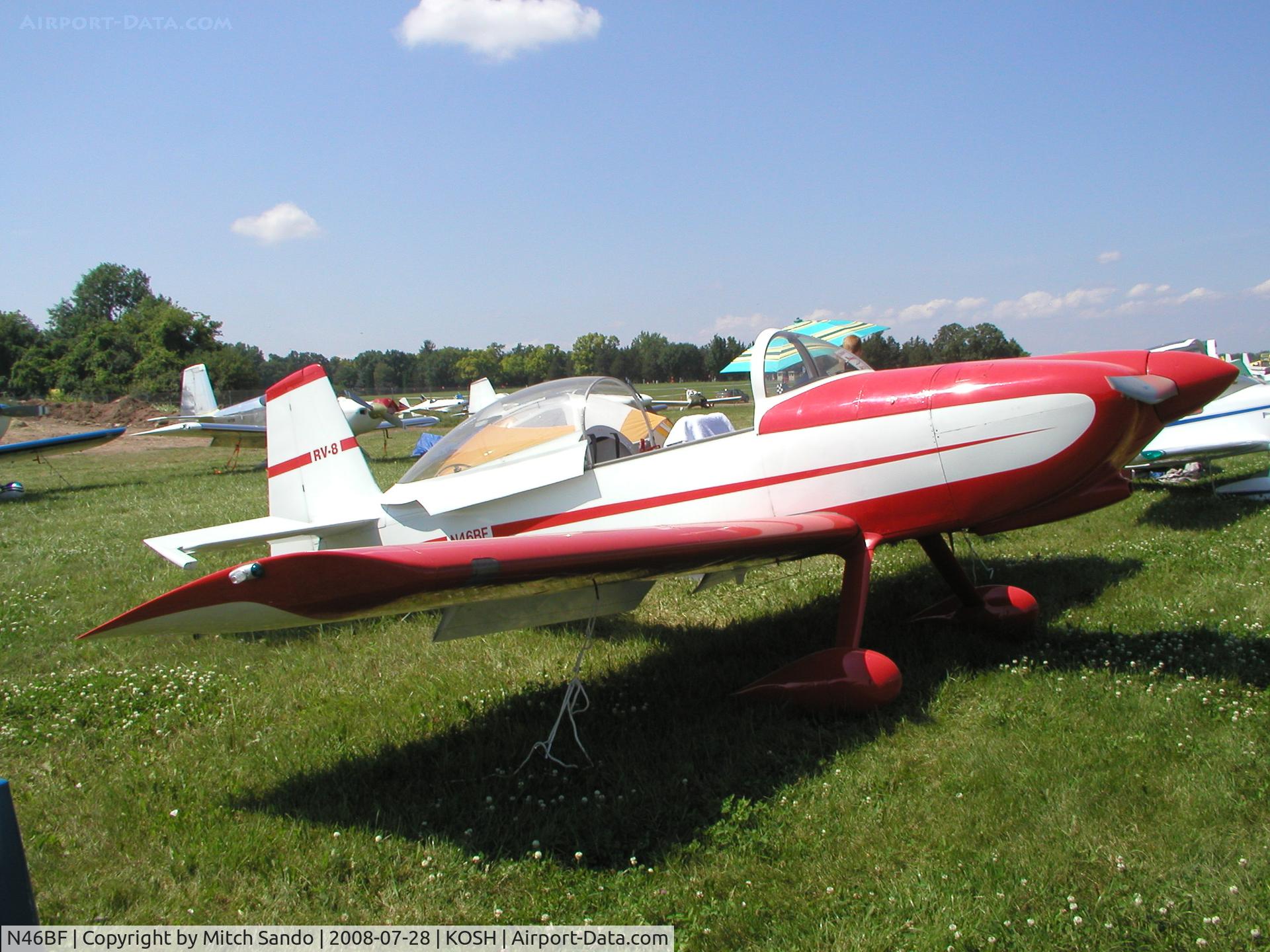 N46BF, 2002 Vans RV-8 C/N 80727, EAA AirVenture 2008.
