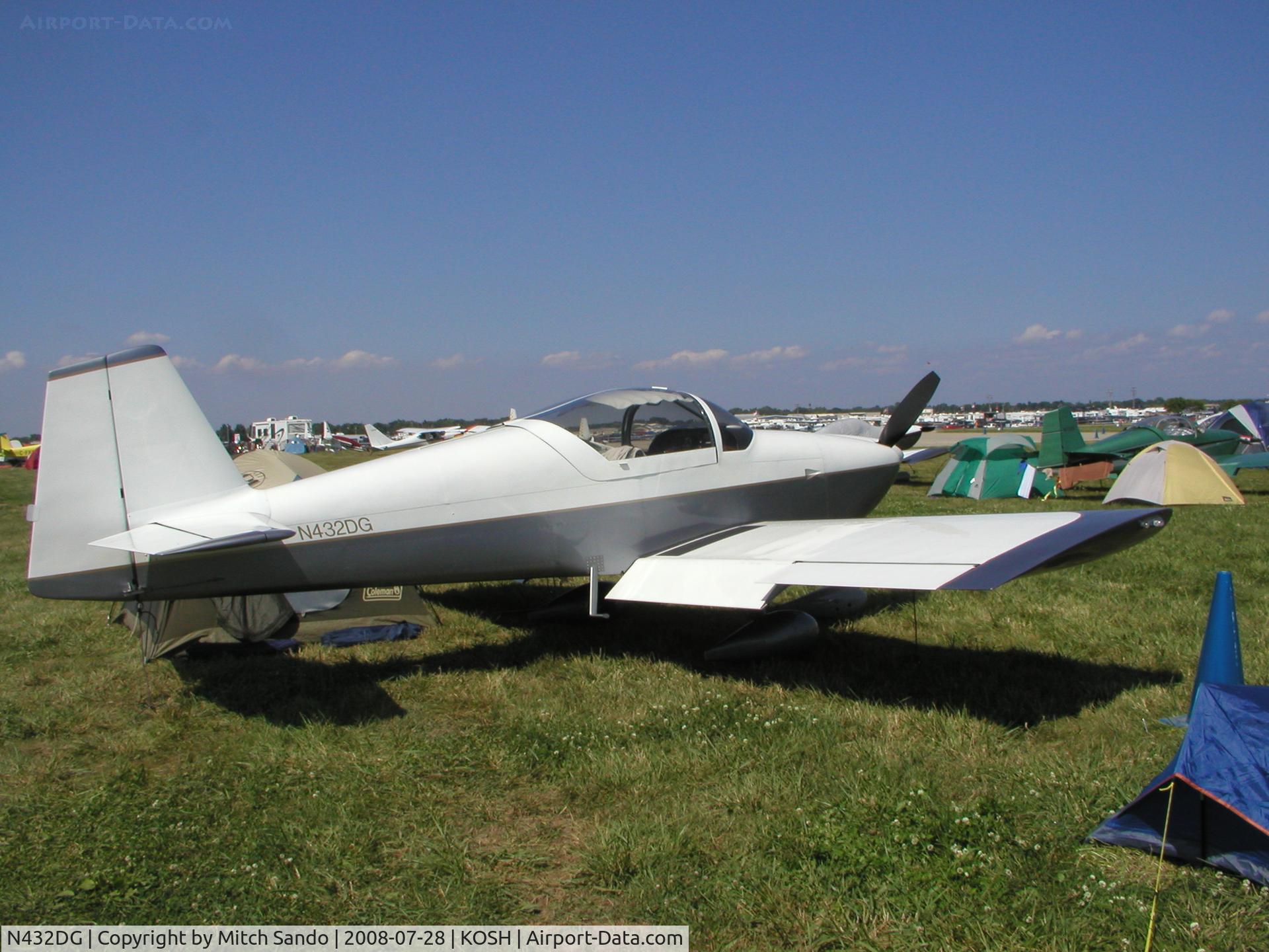 N432DG, 2001 Vans RV-6A C/N 60210, EAA AirVenture 2008.