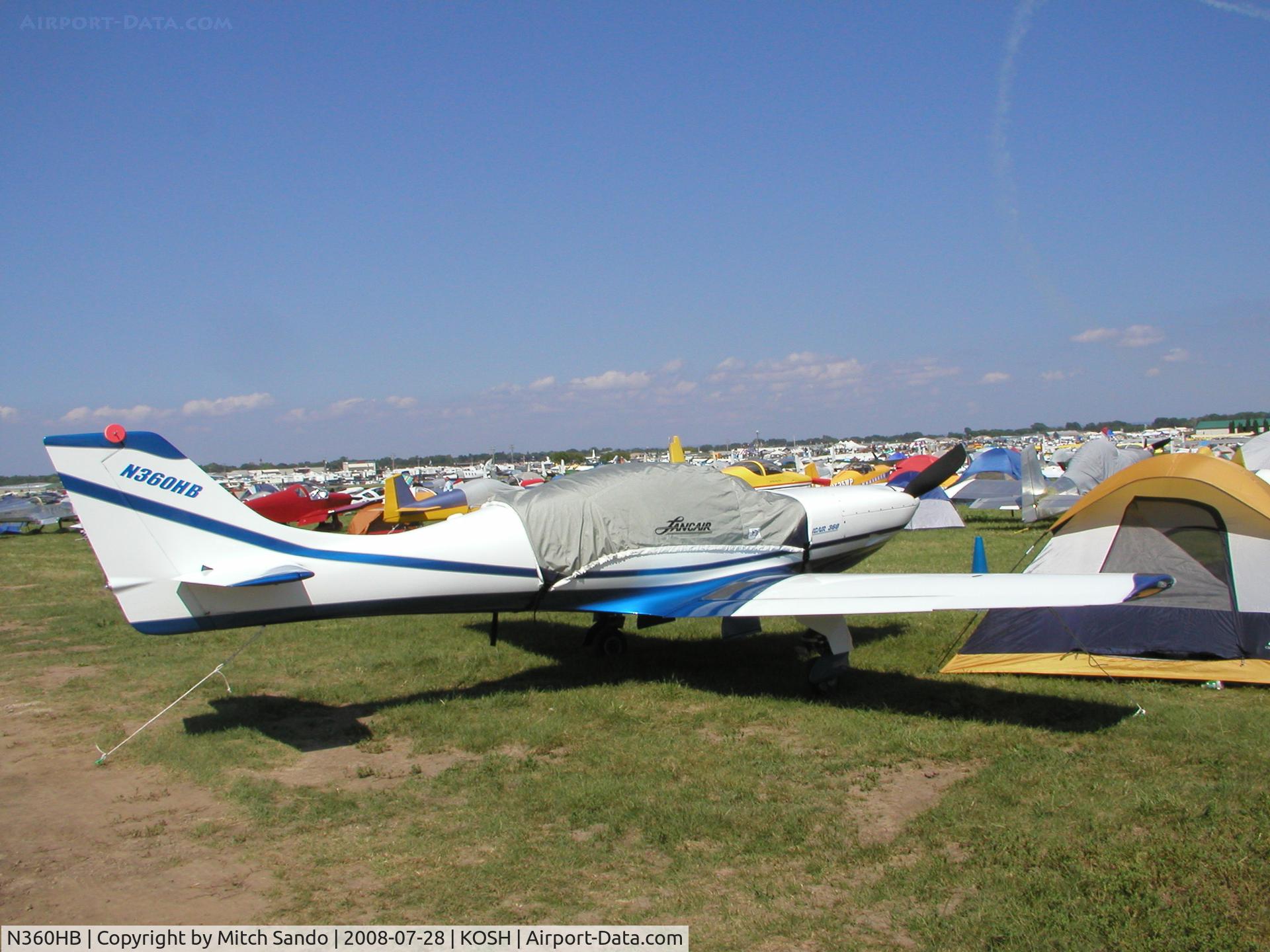 N360HB, 1992 Lancair 360 C/N 92-602, EAA AirVenture 2008.