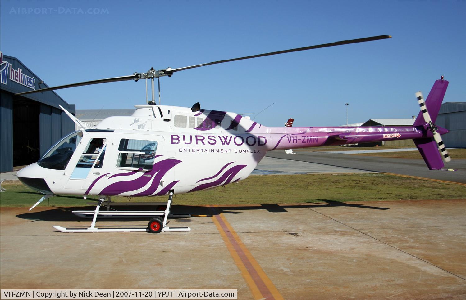 VH-ZMN, 1982 Bell 206B JetRanger III C/N 3591, Great scheme!!
