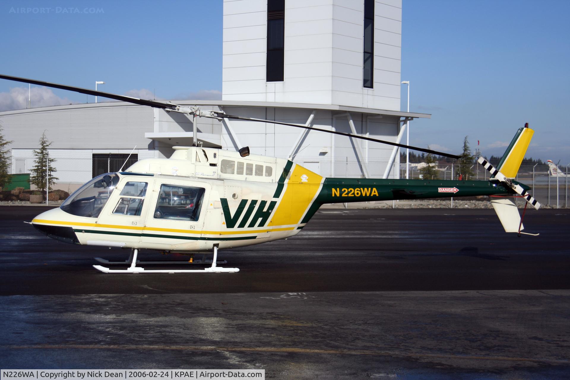 N226WA, 1973 Bell 206B JetRanger II C/N 1110, /