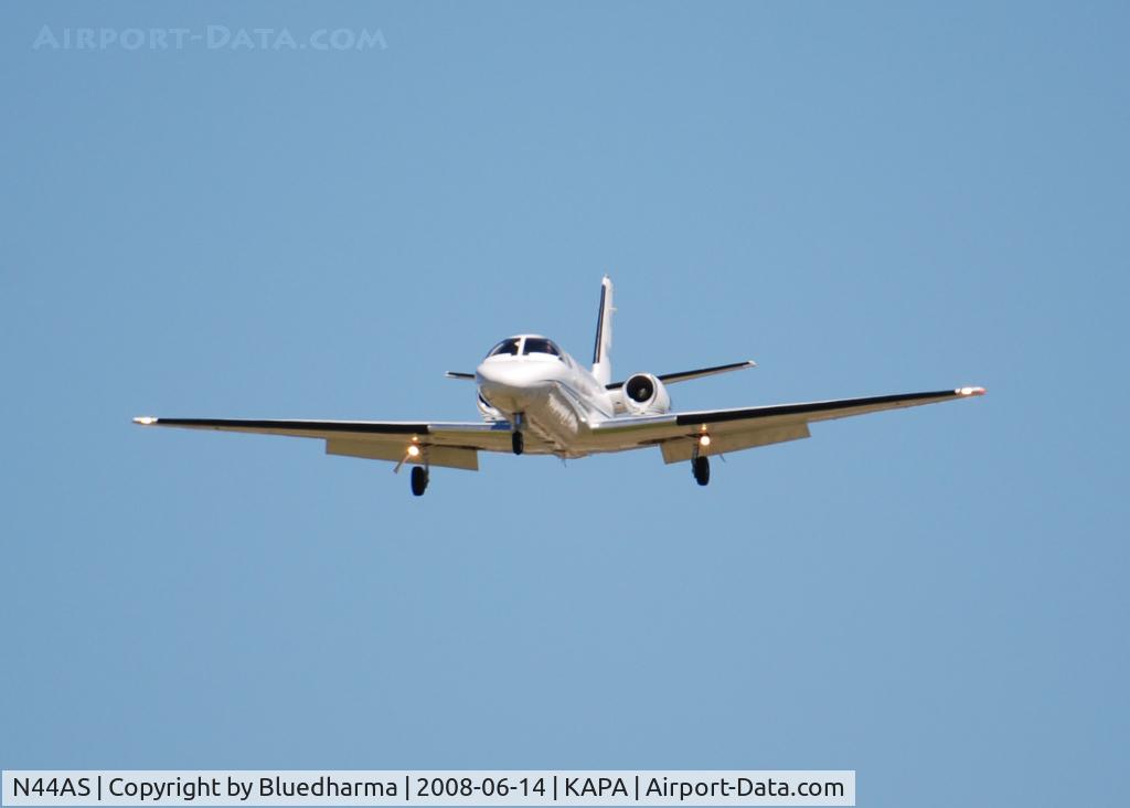 N44AS, 1979 Cessna 550 Citation II C/N 550-0047, On final approach to 17L.