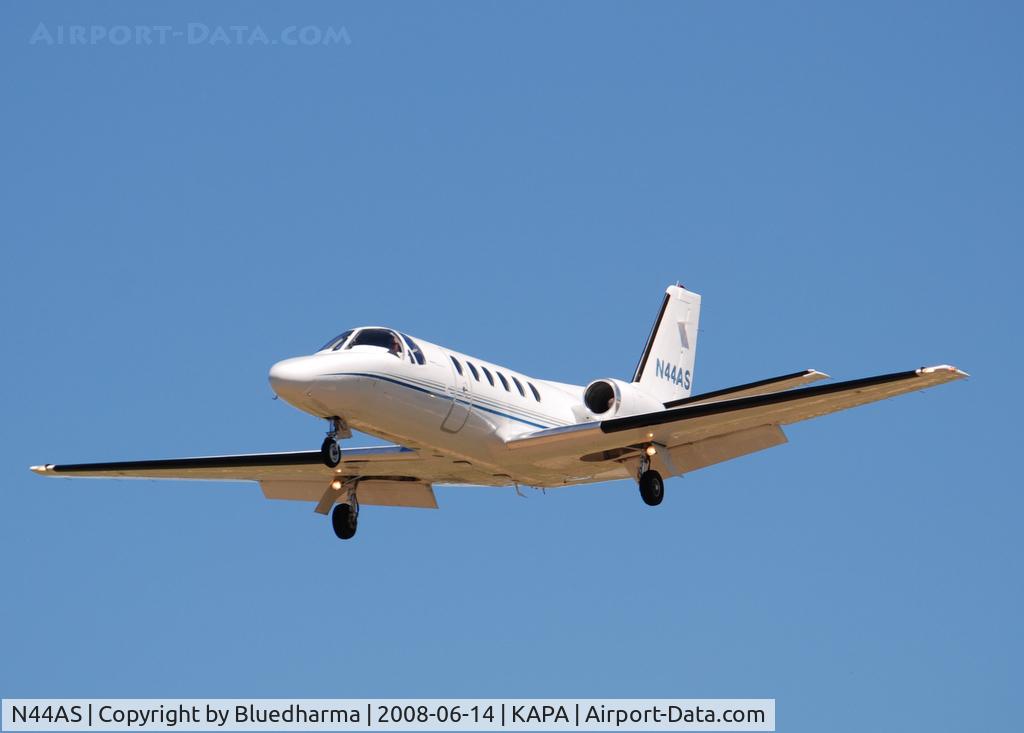 N44AS, 1979 Cessna 550 Citation II C/N 550-0047, On final approach to 17L.