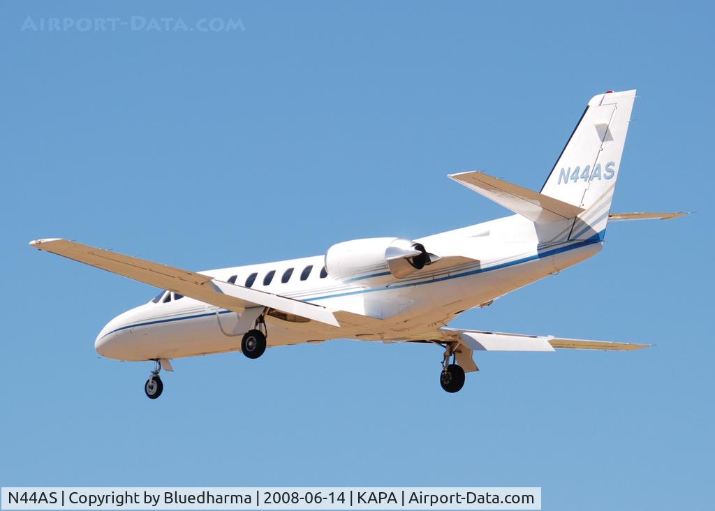 N44AS, 1979 Cessna 550 Citation II C/N 550-0047, On final approach to 17L.