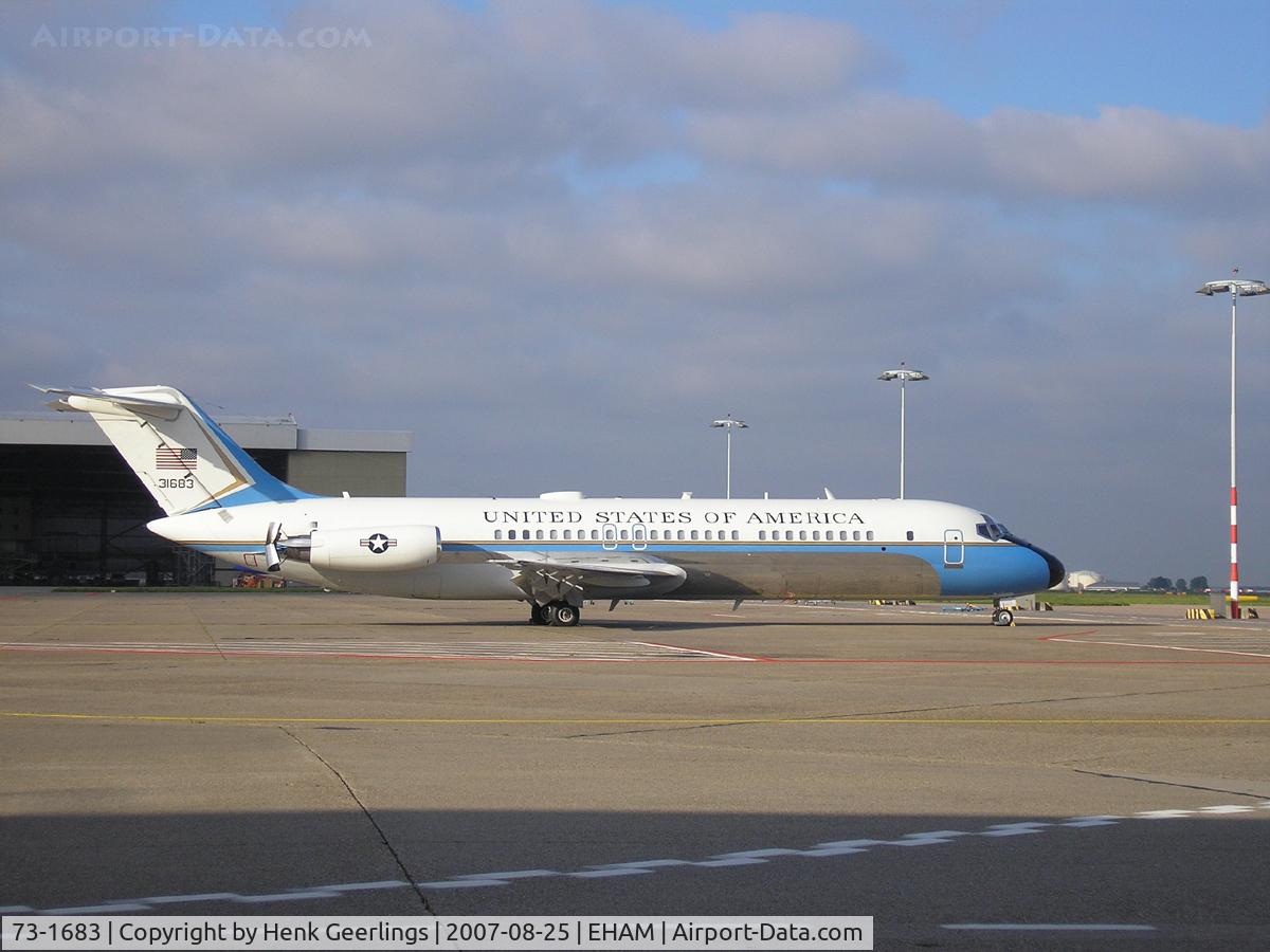 73-1683, 1975 McDonnell Douglas VC-9C (DC-9-32) C/N 47671, USAF , C-9 at Schiphol- East