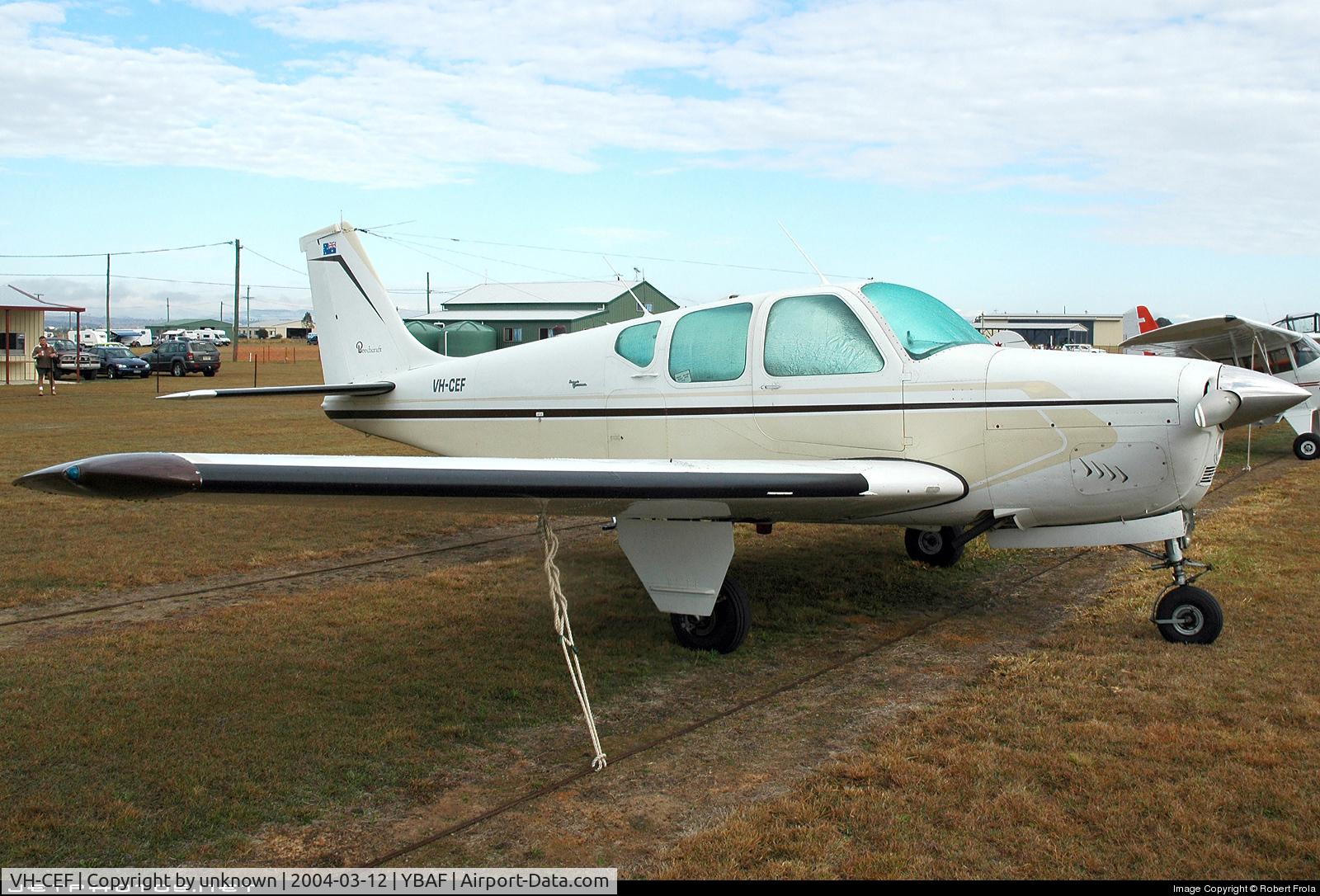 VH-CEF, 1964 Beech 35-B33 Debonair C/N CD-807, at ybaf archerfield.