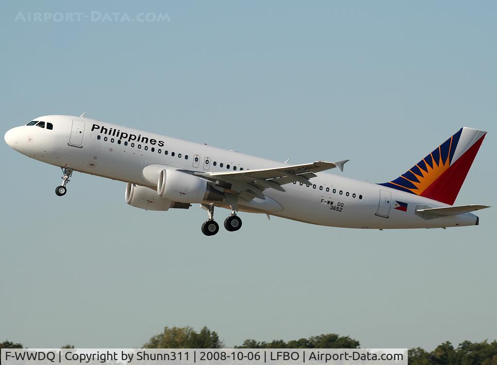 F-WWDQ, 2008 Airbus A320-214 C/N 3652, C/n 3652 - To be RP-C8614