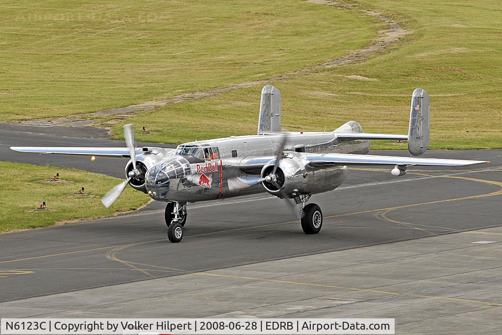 N6123C, 1945 North American B-25J-30-NC Mitchell Mitchell C/N 108-47647, at the Bitburg Air show