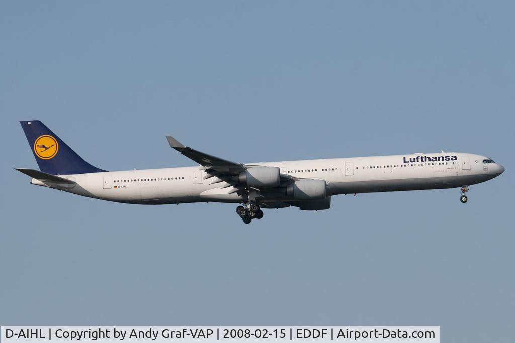 D-AIHL, 2004 Airbus A340-642 C/N 583, Lufthansa A340-600