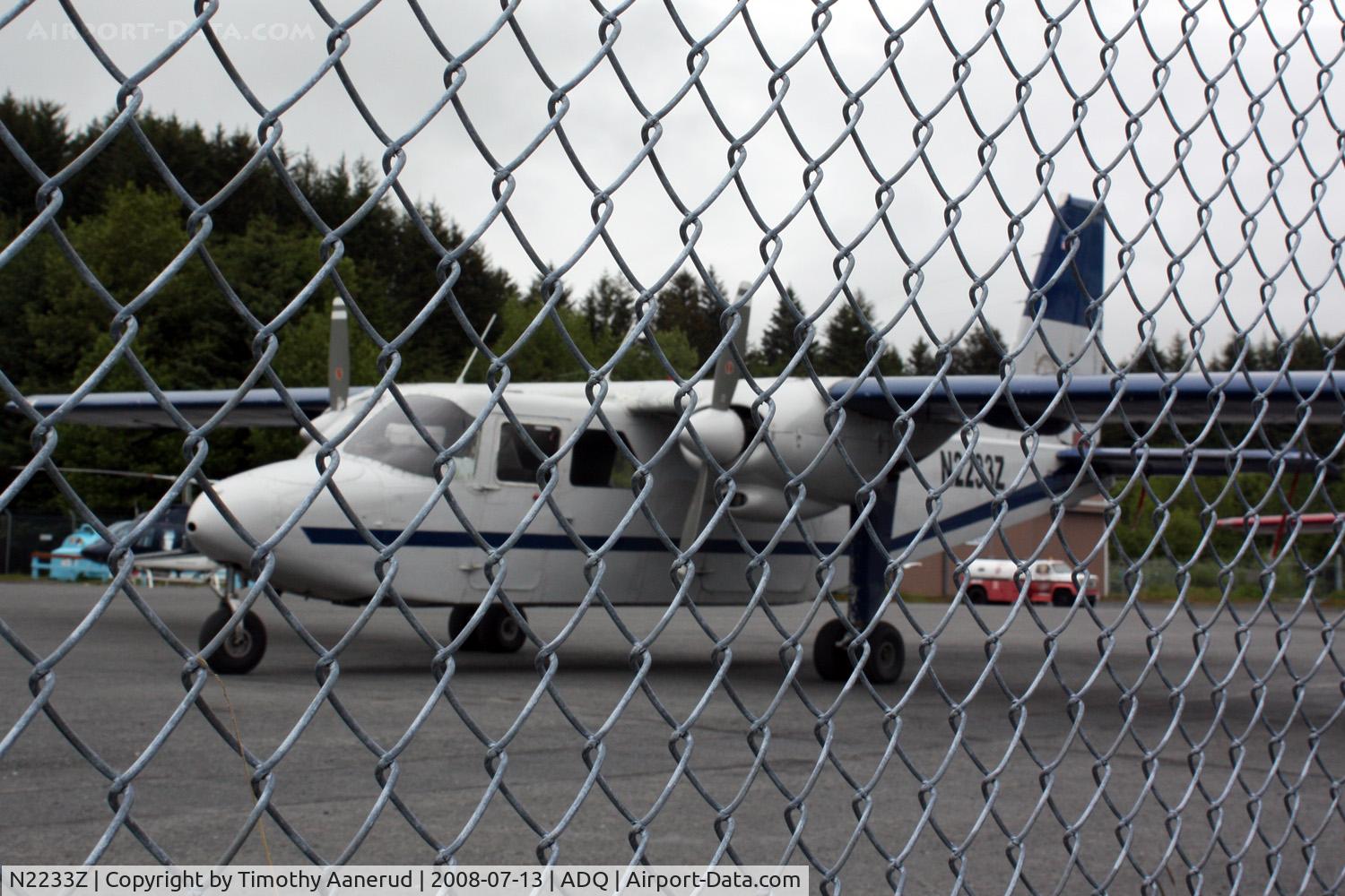 N2233Z, 1968 Britten-Norman BN-2A-26 Islander C/N 023, Another prisioner behind the fence, Britten-norman BN2A-26 ISLANDER, serial 23