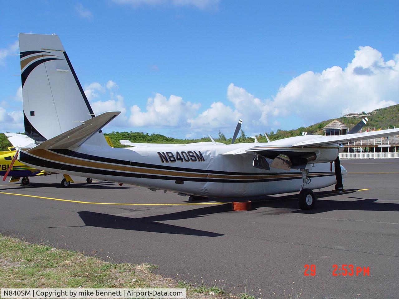 N840SM, 1981 Gulfstream Am Corp Comm Div 690C C/N 11700, Repaired after heavy landing.