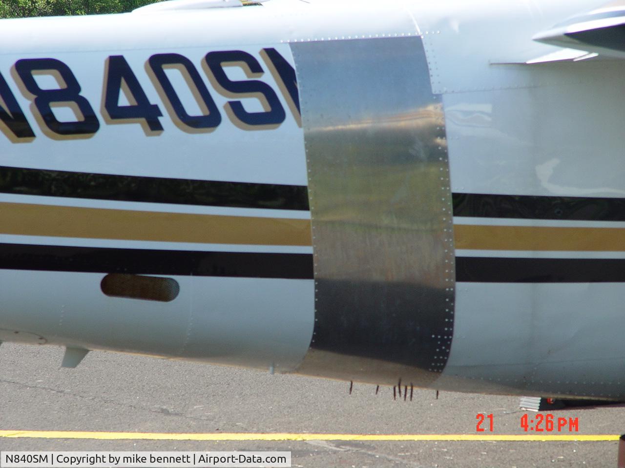 N840SM, 1981 Gulfstream Am Corp Comm Div 690C C/N 11700, Band new skin