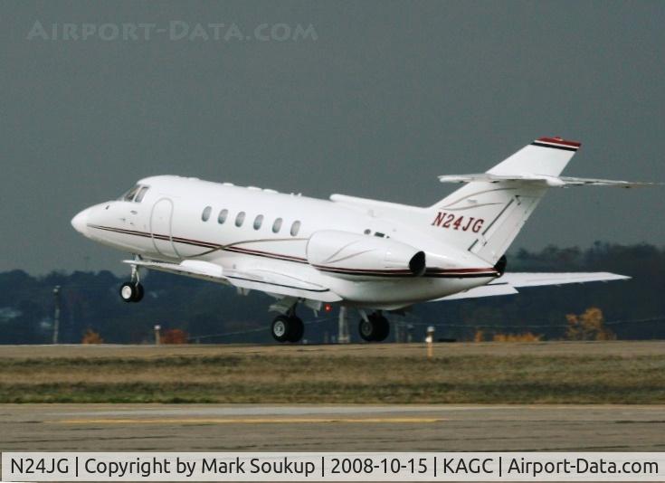 N24JG, British Aerospace BAe.125 Series 800A C/N 258170, N24JG @ KAGC