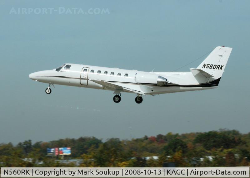 N560RK, 1997 Cessna 560 Citation Ultra C/N 560-0407, N560RK @ KAGC