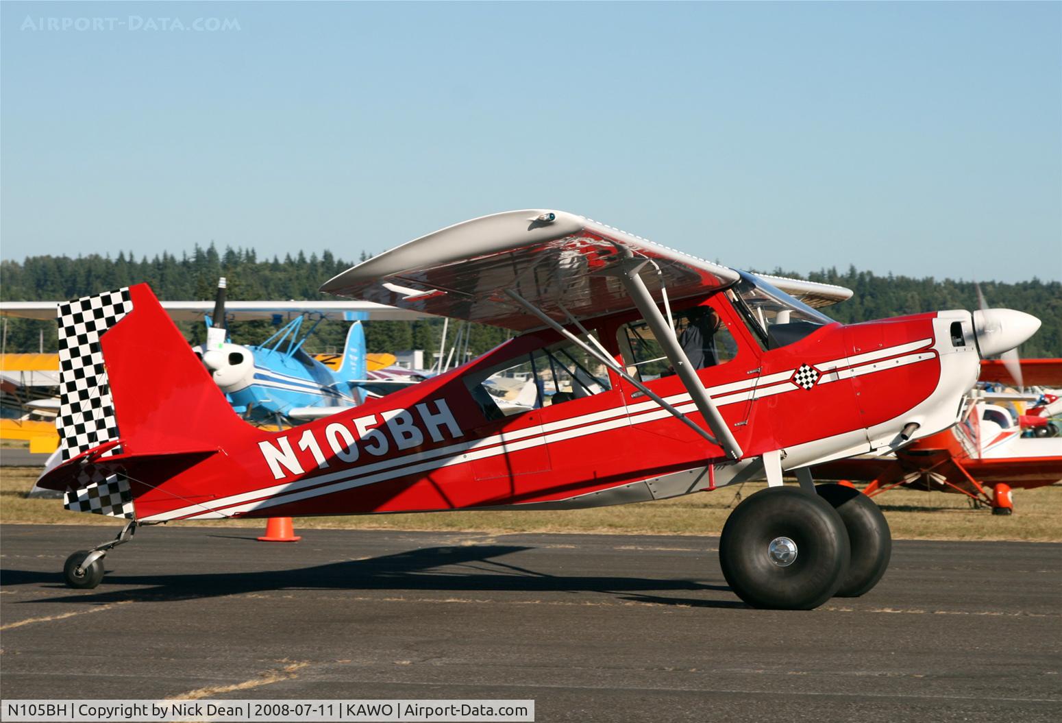 N105BH, 2007 American Champion 8GCBC Scout C/N 498-2007, /