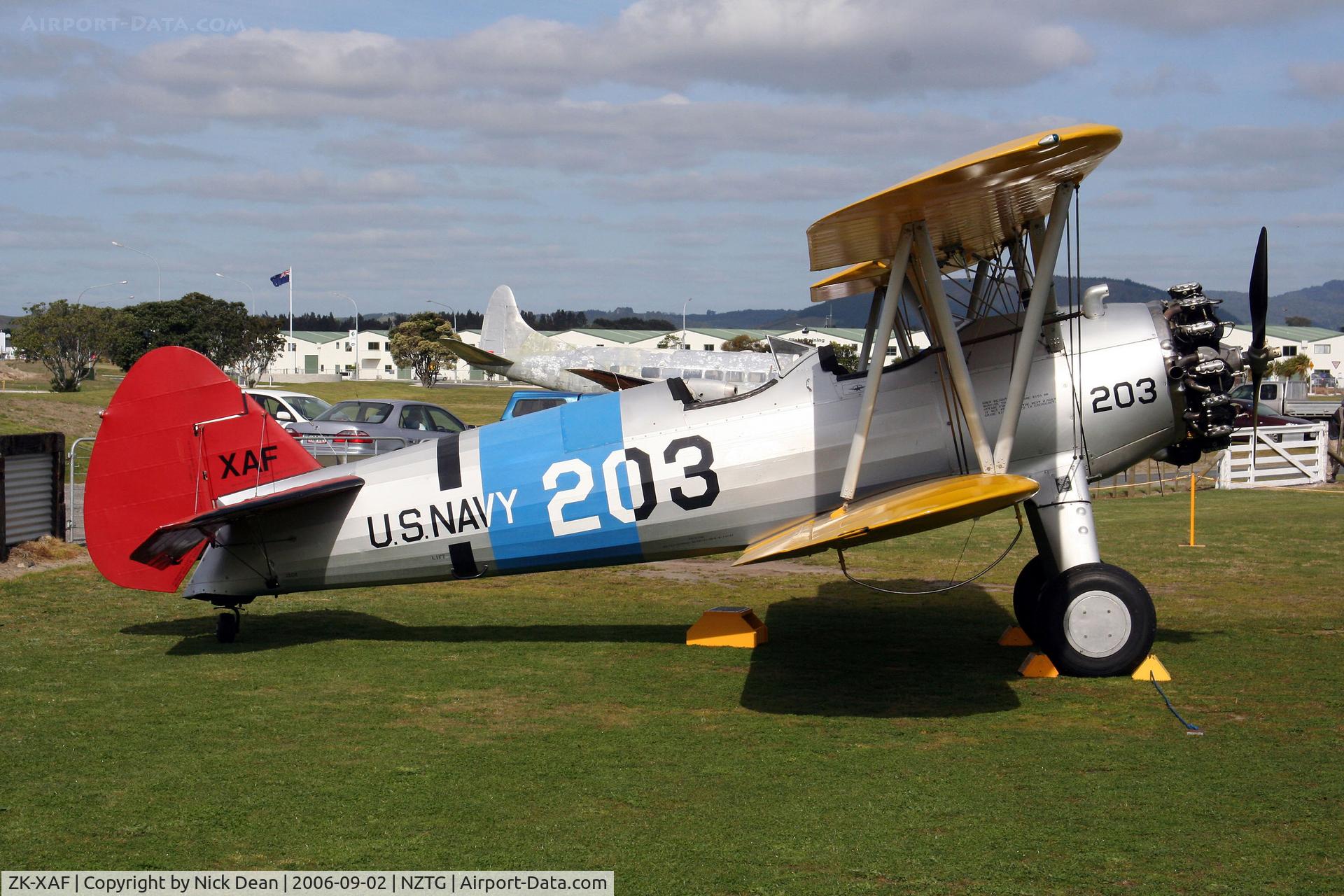ZK-XAF, Boeing PT-13D Kaydet (E75) C/N 75-5907, /