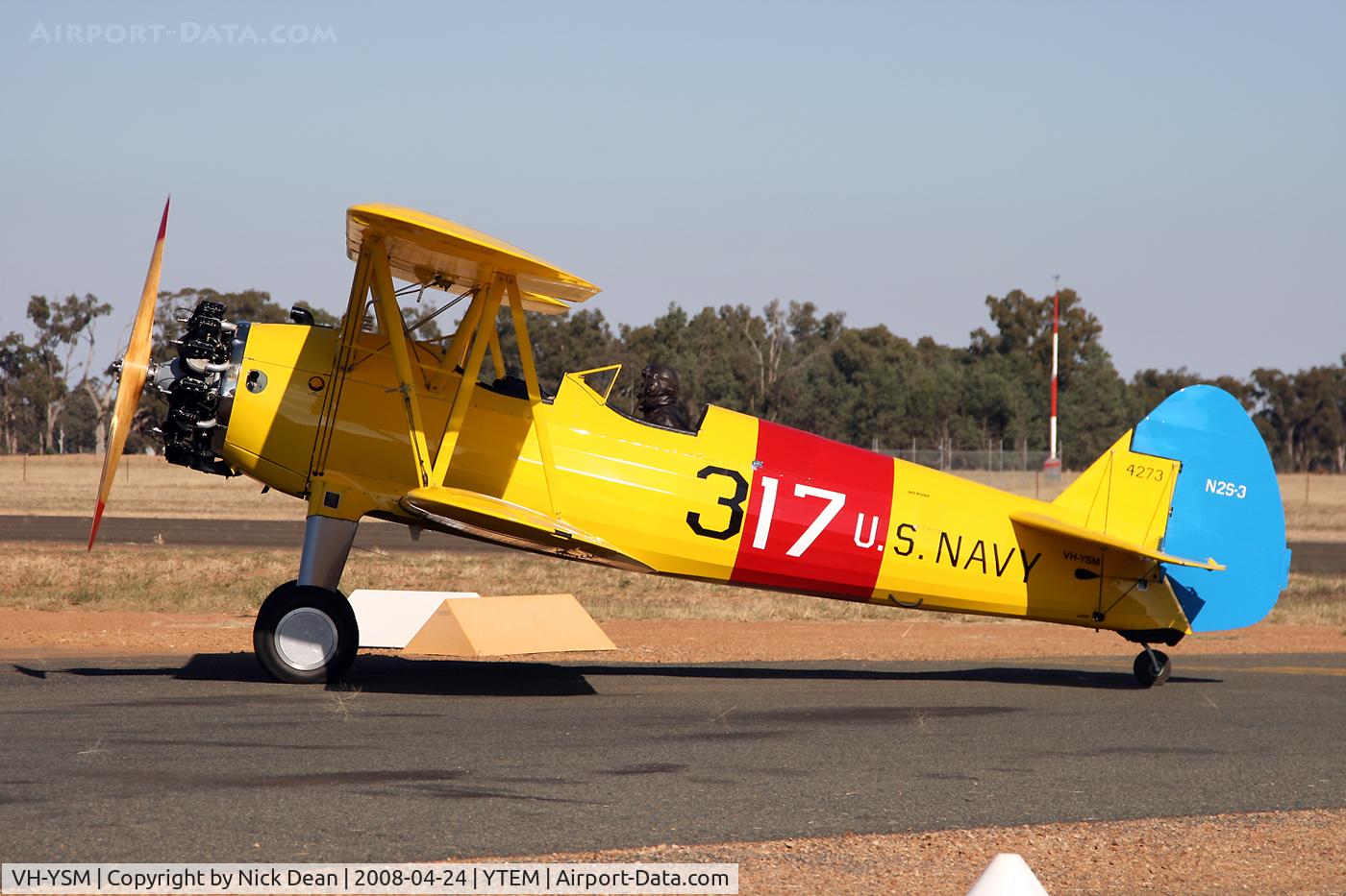 VH-YSM, 1941 Boeing PT-17 Kaydet (A75N1) C/N 75-8220, /
