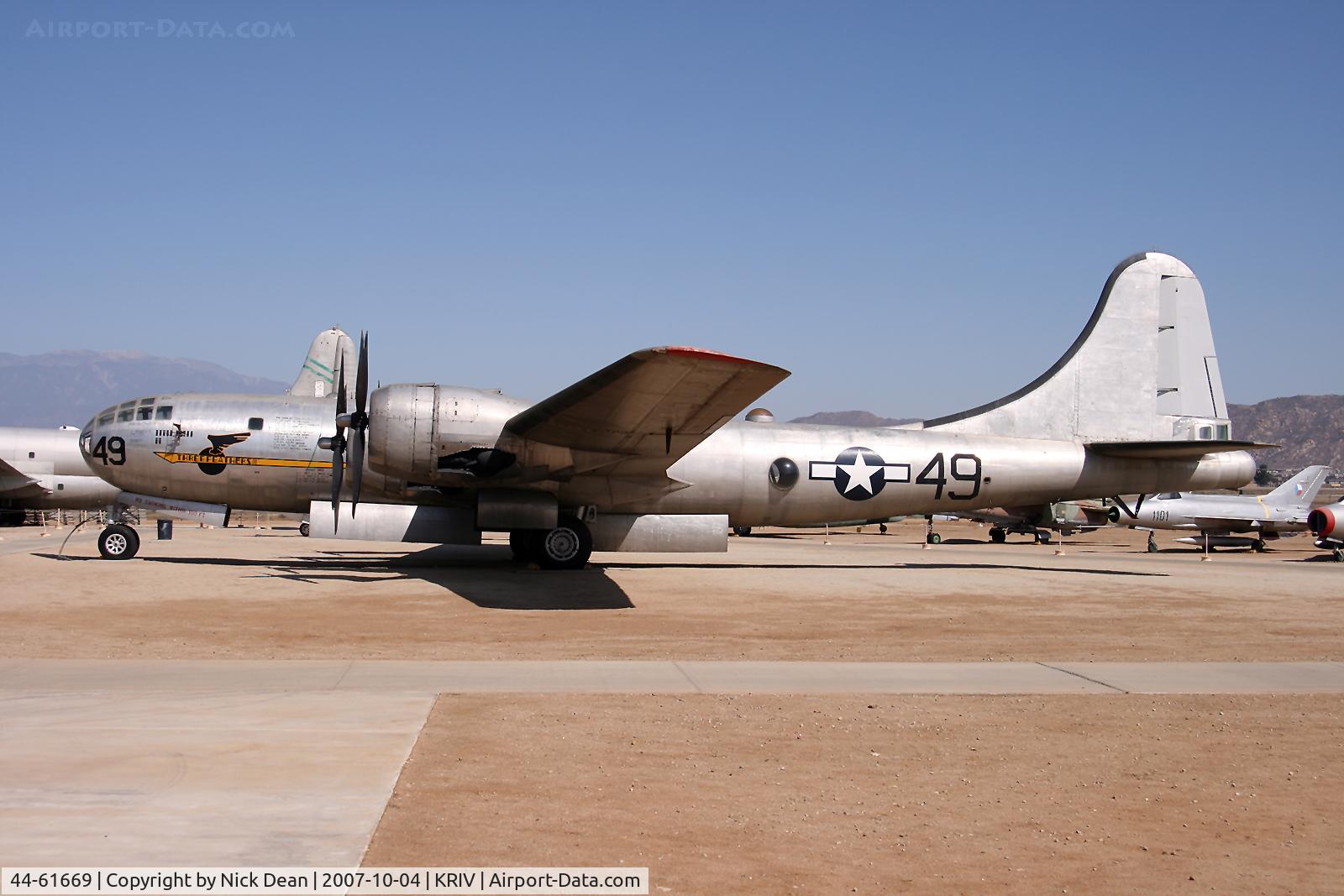44-61669, 1944 Boeing B-29A Superfortress C/N 11146, March Field Musem great for photography with nicels spaced exhibits