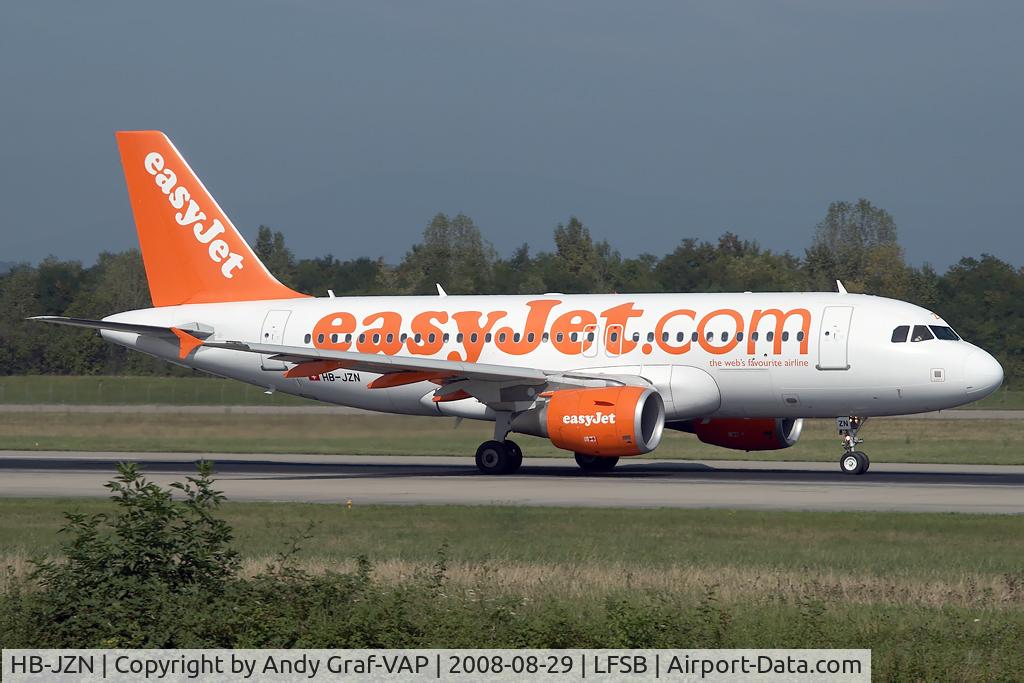 HB-JZN, 2005 Airbus A319-111 C/N 2387, Easyjet A319