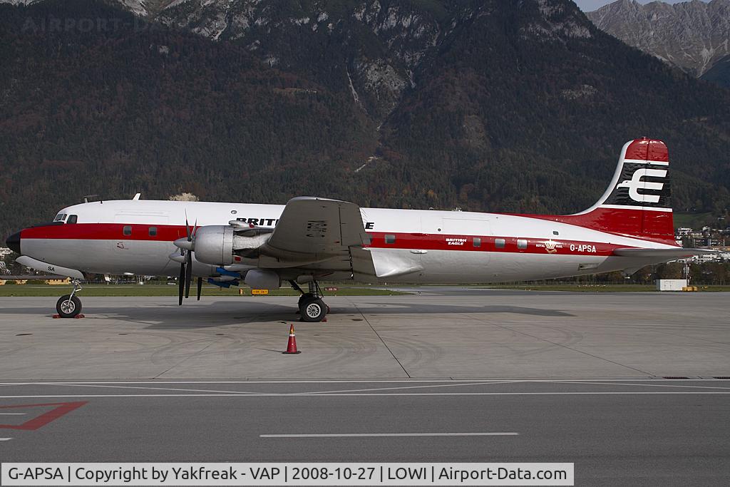 G-APSA, 1958 Douglas DC-6A C/N 45497, British Eagle DC6