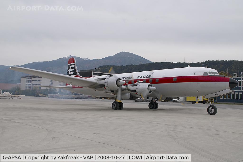 G-APSA, 1958 Douglas DC-6A C/N 45497, British Eagle DC6