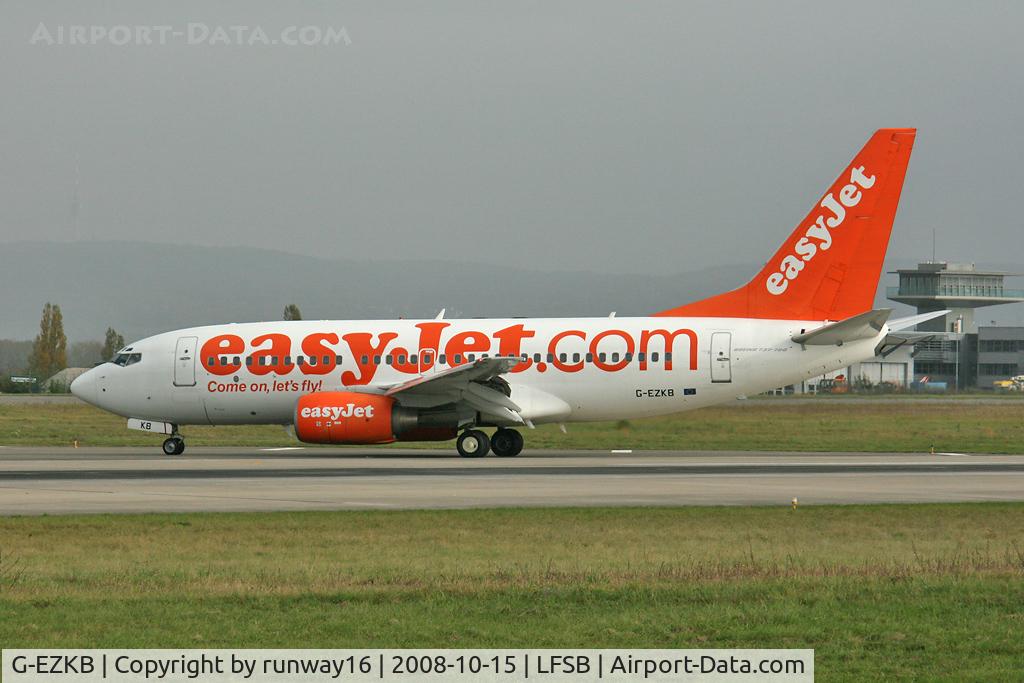 G-EZKB, 2003 Boeing 737-73V C/N 32423, arrival from Luton UK