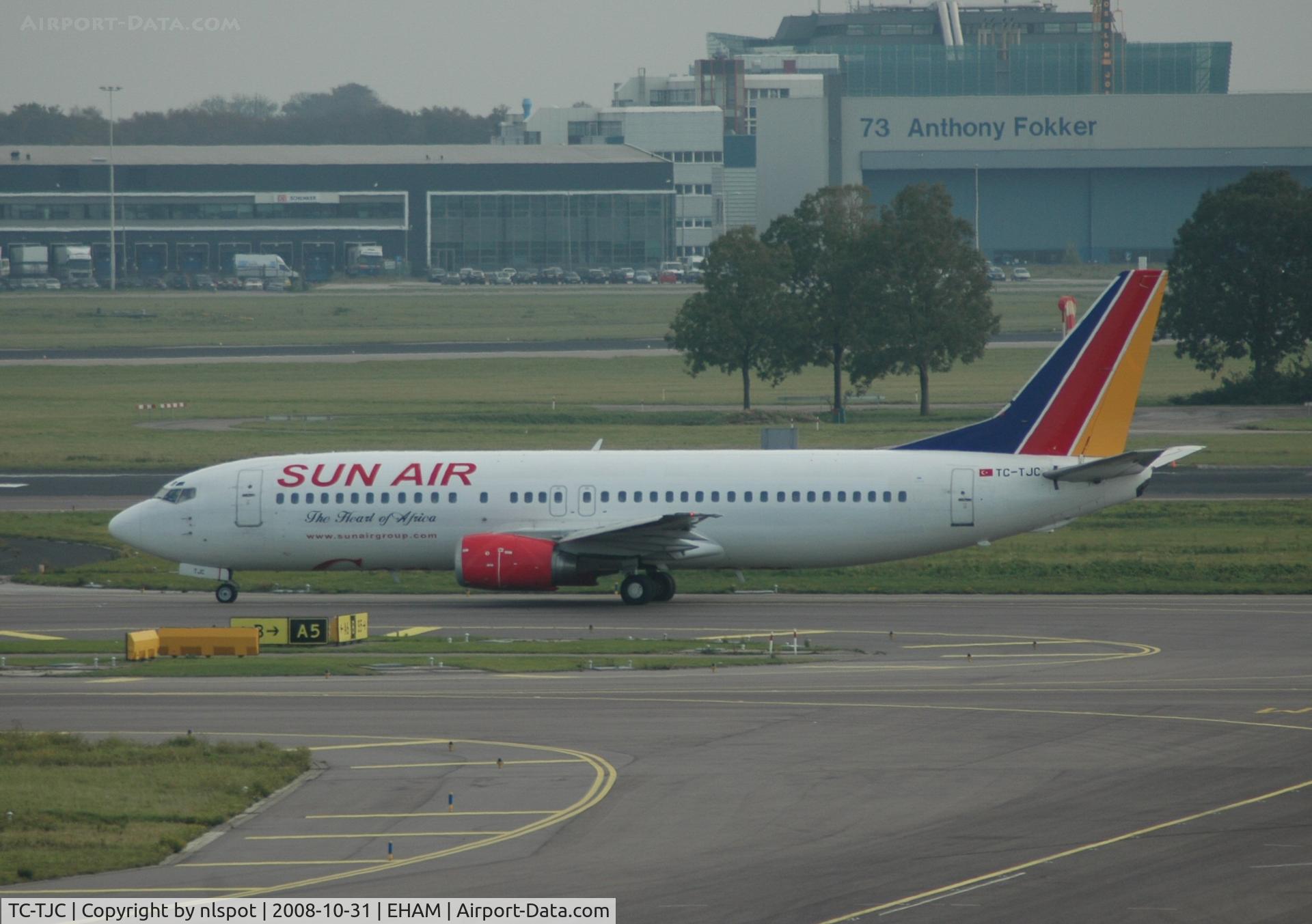 TC-TJC, 1993 Boeing 737-4Q8 C/N 25374, in full Sun Air from sudan colours ready for lease.