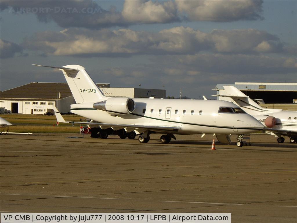 VP-CMB, 2005 Bombardier Challenger 604 (CL-600-2B16) C/N 5618, on display at Le Bourget