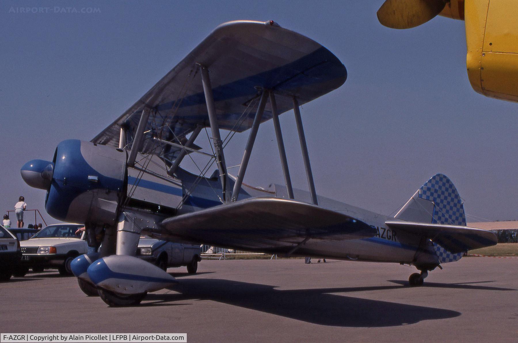 F-AZGR, Boeing N2S-3 Kaydet (B75N1) C/N 75-2650, static at Le Bourget